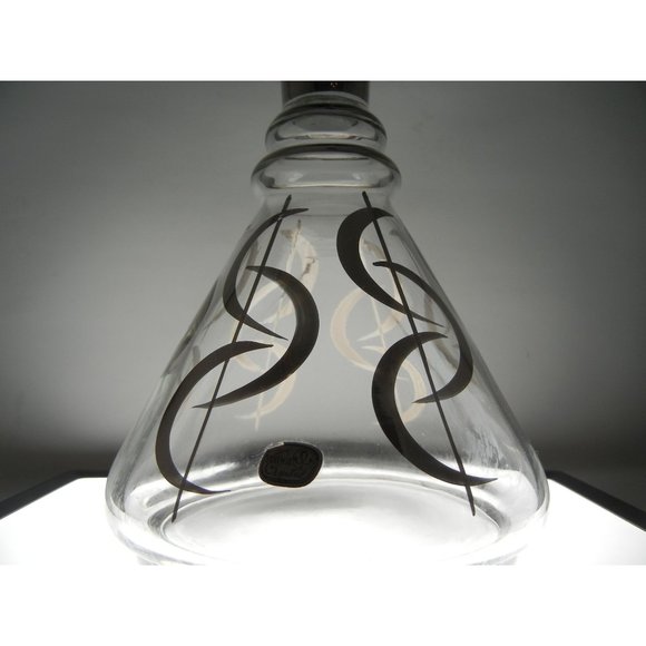 Vintage Bohemia Crystal Decanter Beaker Sterling Silver Design Czech - Picture 11 of 13